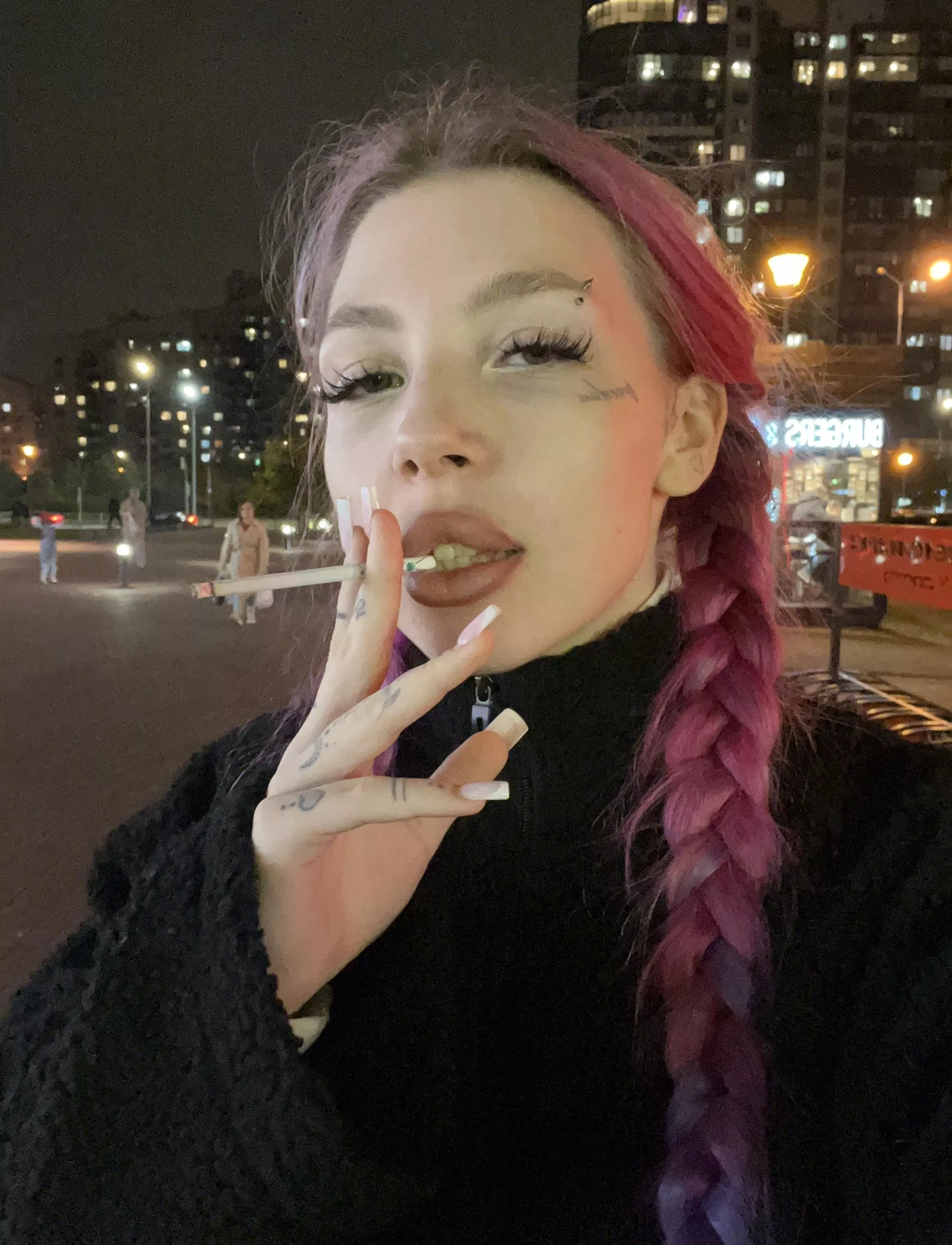 I hope you don't mind me smoking