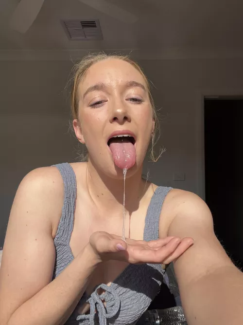 I only swallow if your dlck will catch my drool 