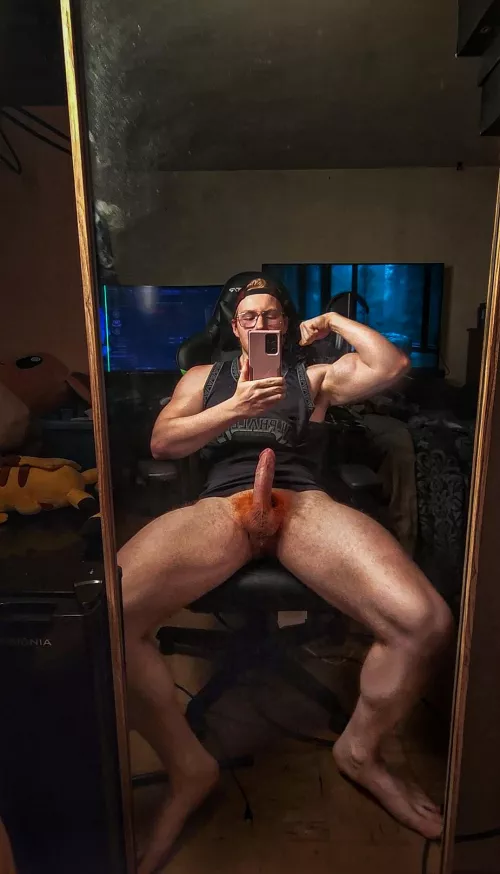 Kneel down and get ready for a mouthful of my seed. 