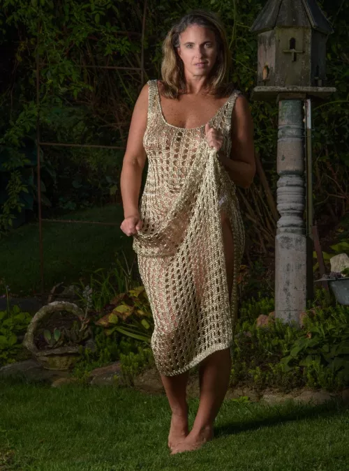 Love this metallic dress but it might be too sheer for the office.