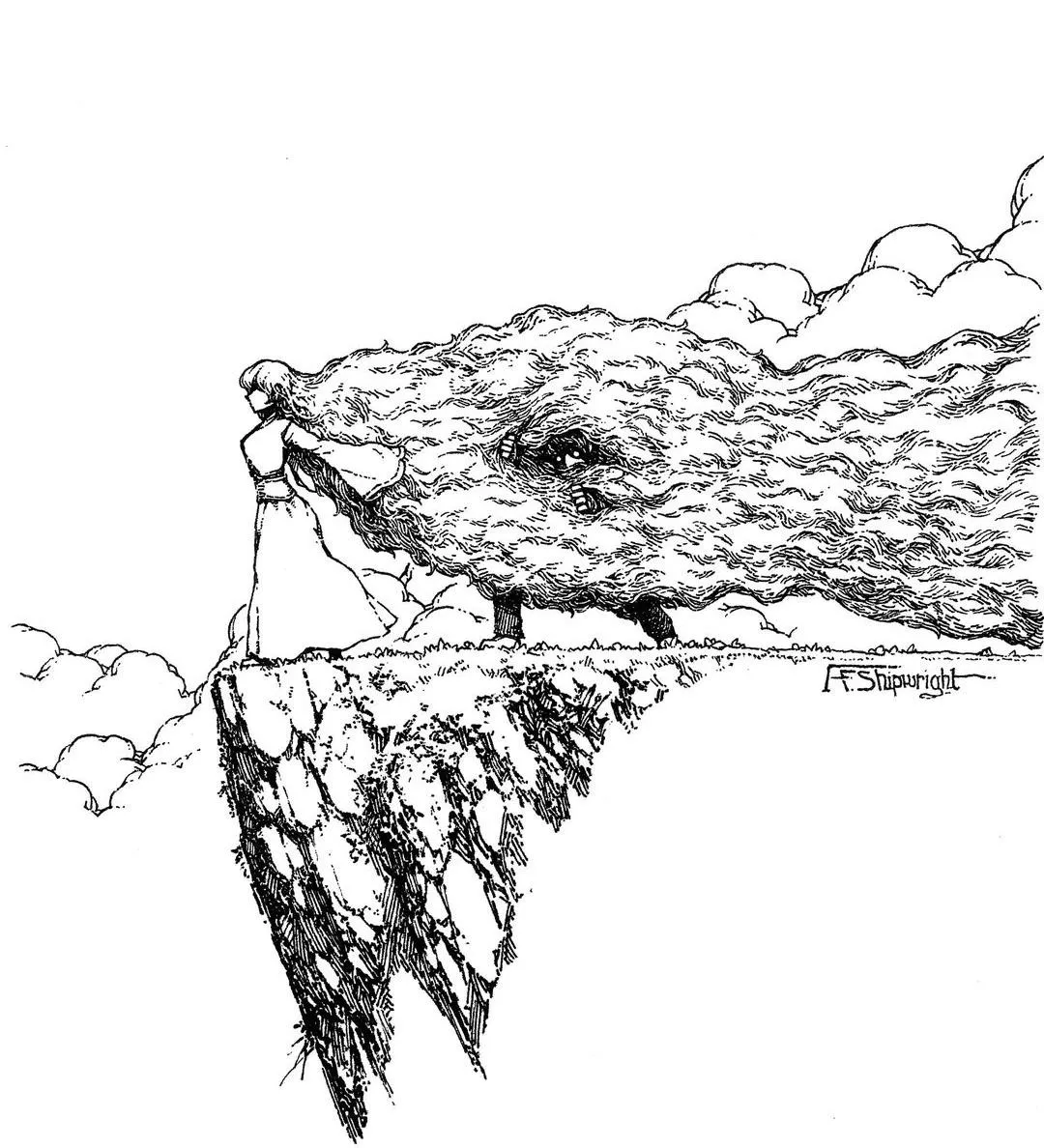 [M4F] Only at this Windswept Cliff can her face be seen. I cannot see her face.