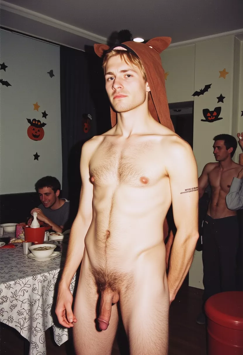 Now I see why he went with the horse costume