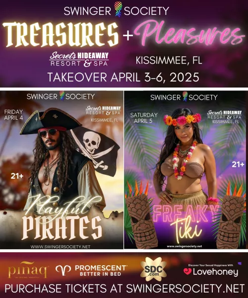 Only 5 Rooms remaining for the Next Swinger Society Takeover! 