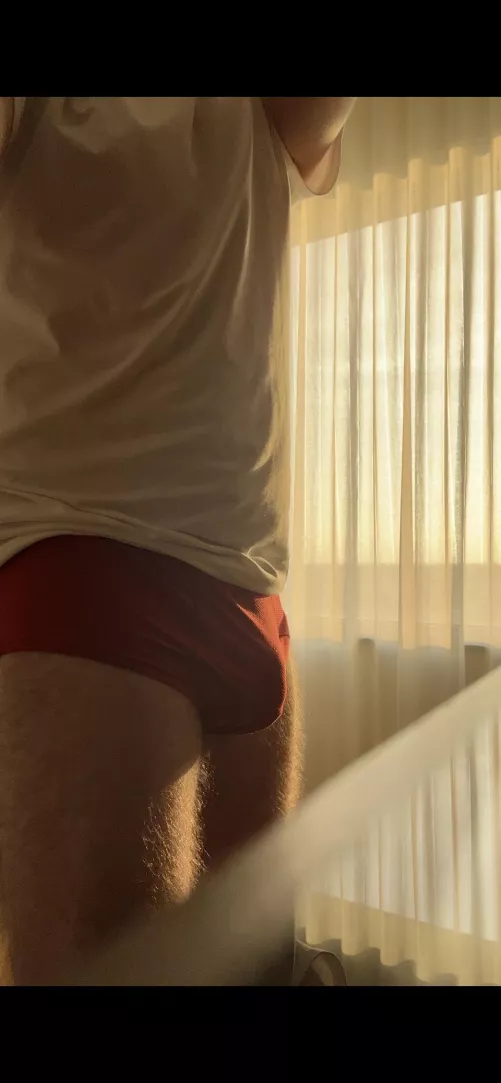 Red sporting briefs - not my fave & kinda ugly what do you think?