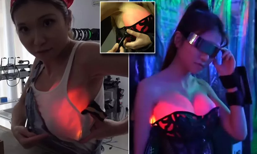Sexycyborg makes a fiber optic corset