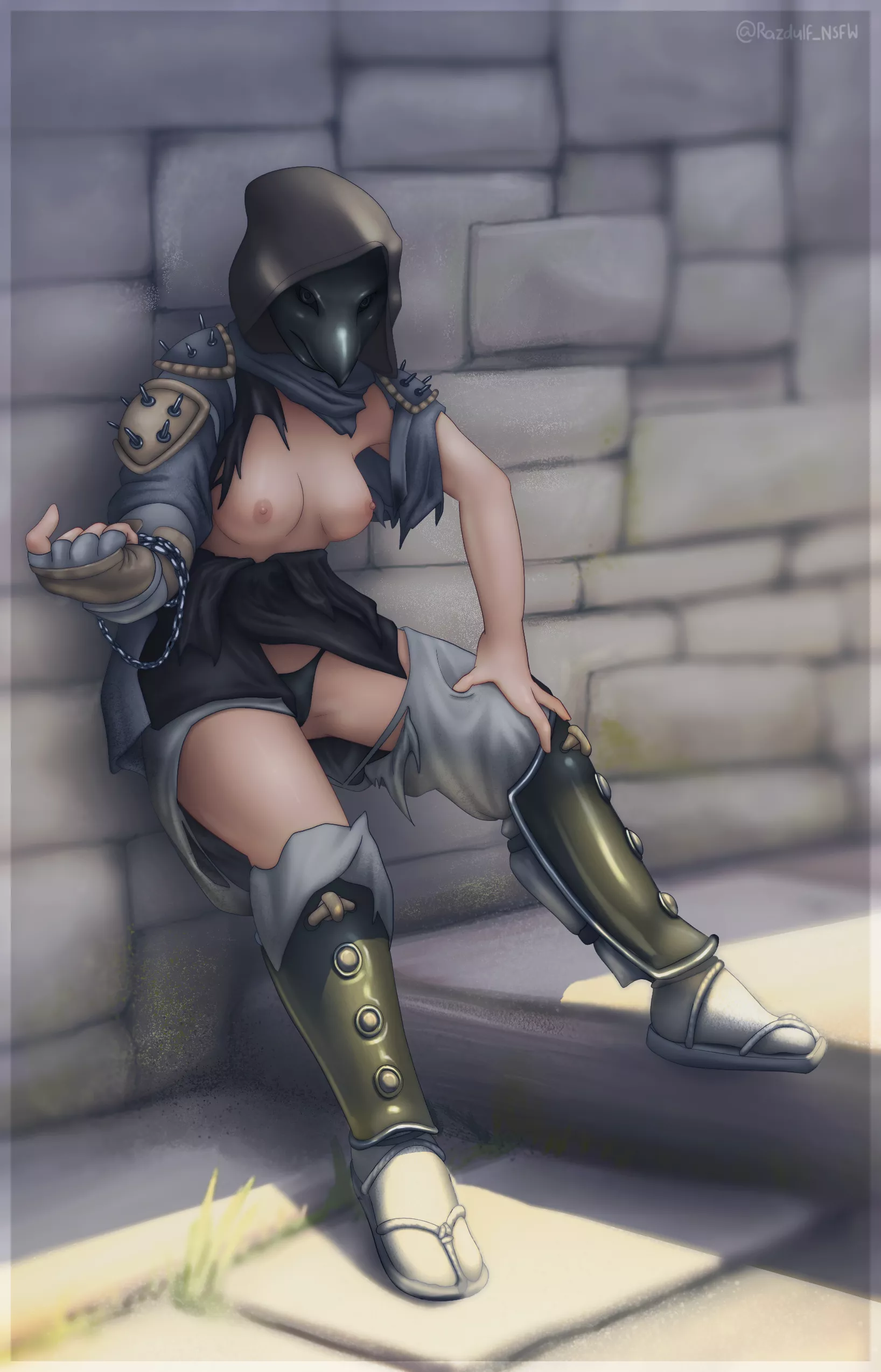 Shinobi beckoning for more action (recent comm @Razdulf_NSFW on twitter) 