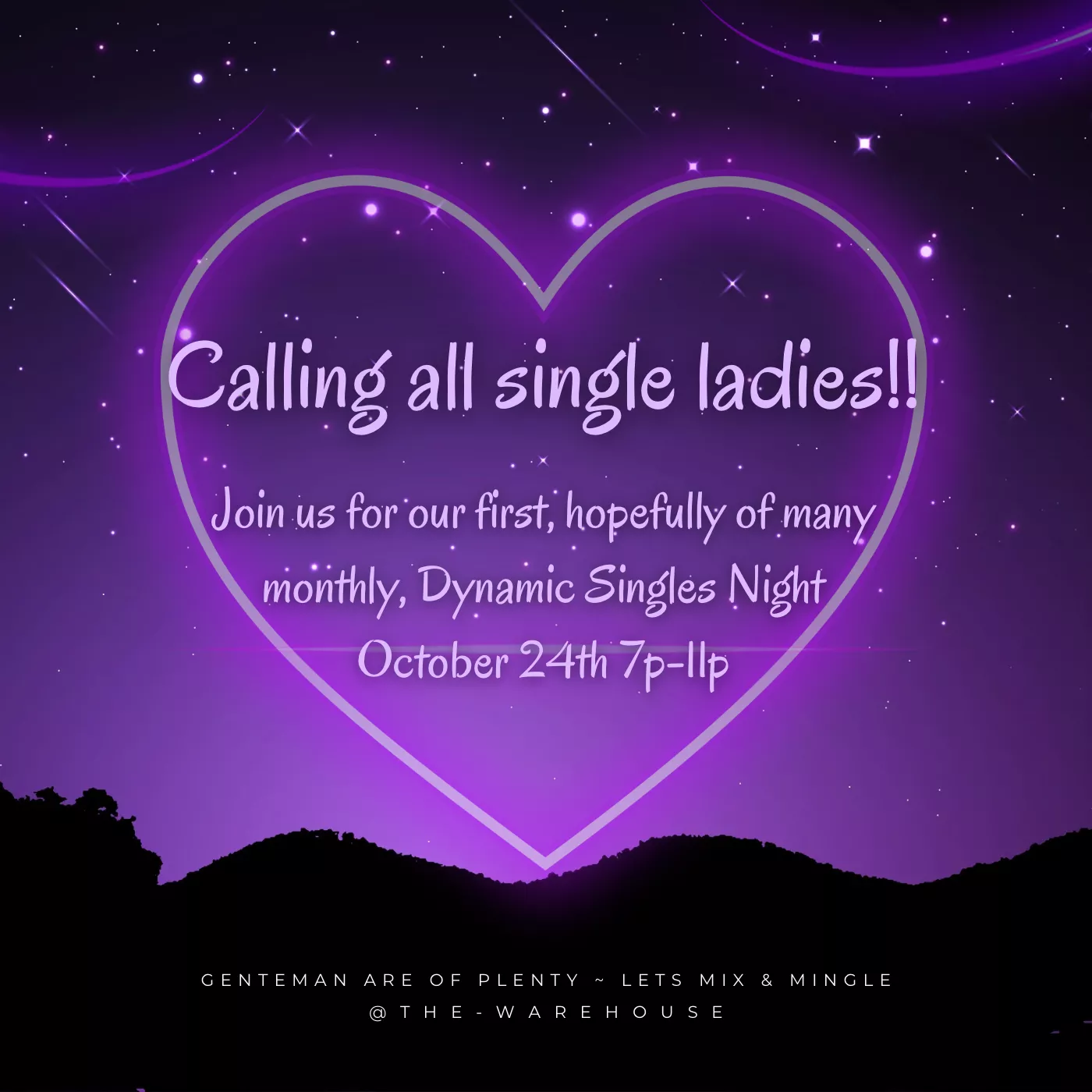 Social & play party for singles! ~ Oct 24th