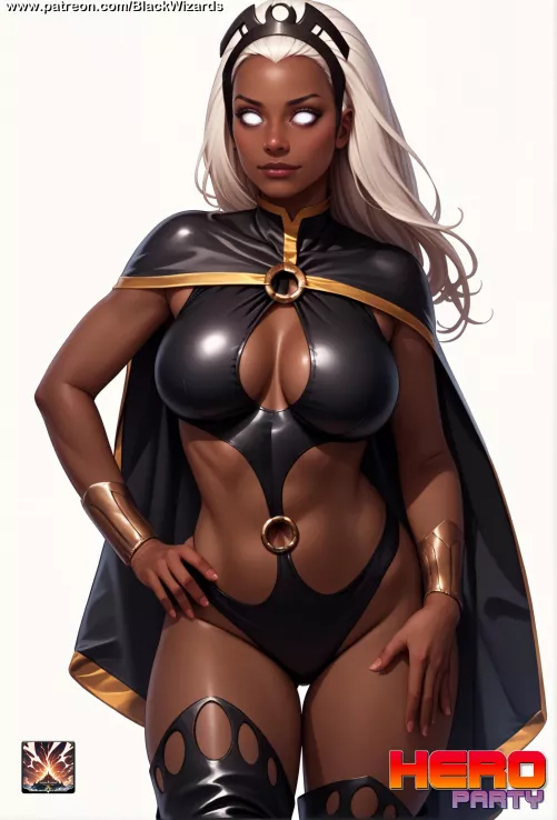 Storm's rocking a new look in the upcoming update. Check it out and enjoy! (Links below!) [Hero Party game] (Black Wizards)