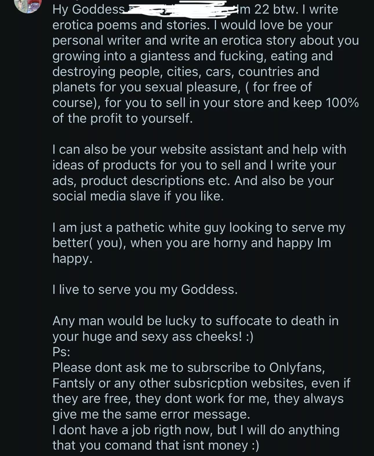 they'll do anything buy pay