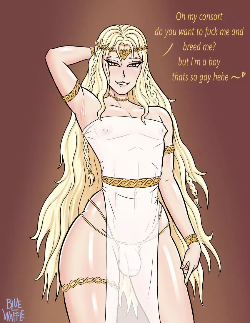 totally not gay~😉 (blue waffle)