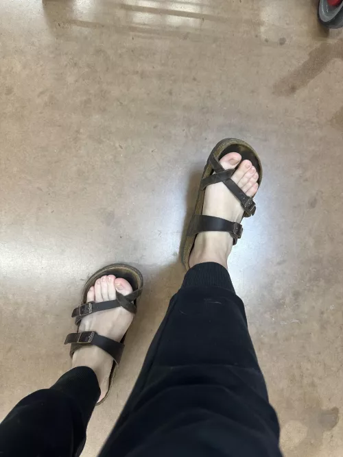 Why don't you start licking my foot instead of staring