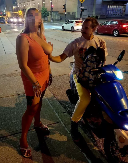 43 letting random guy get a feel