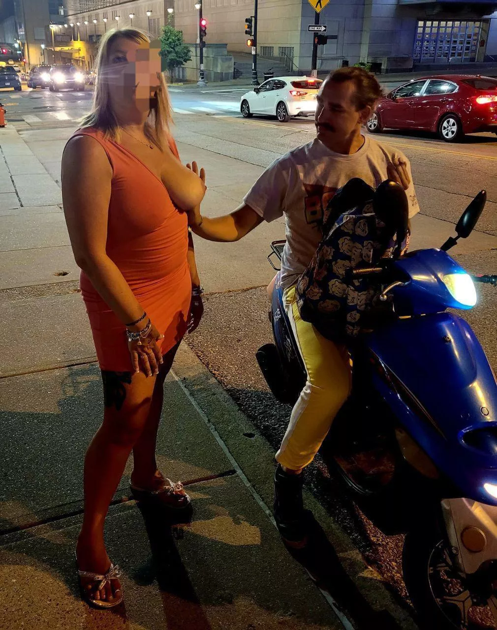 43 letting random guy get a feel