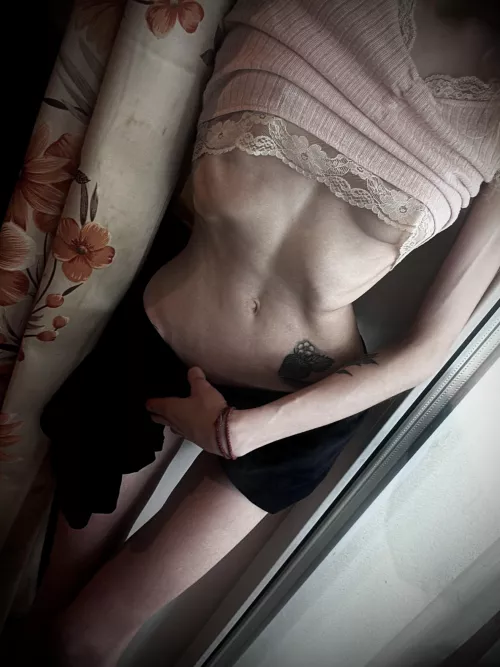 A fire combo of fit and skinny with natural tiny tits