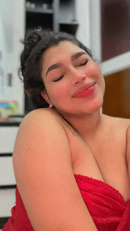 a little cleavage makes everyone smile