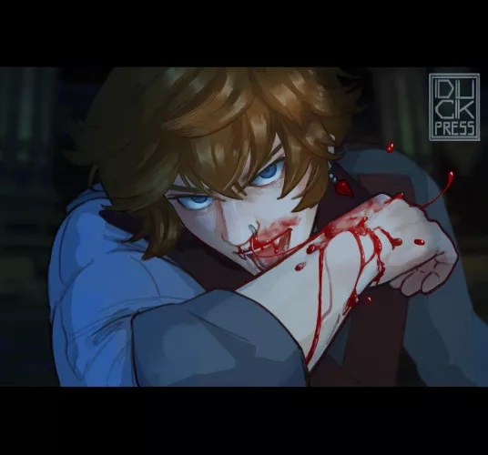 Childe with a bloody nose