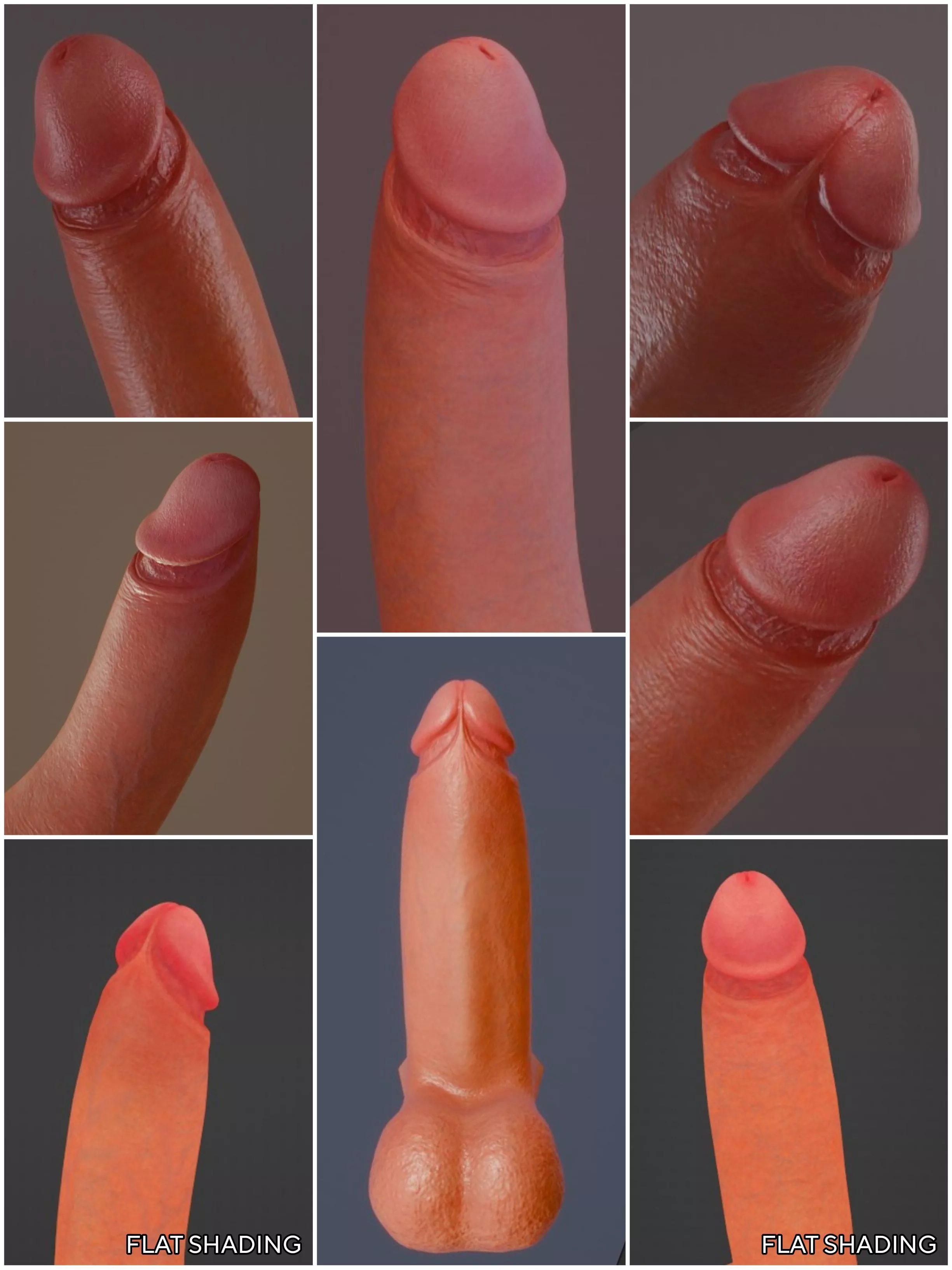 Critique my 3D penis. Supposed to look real but idk what's missing?