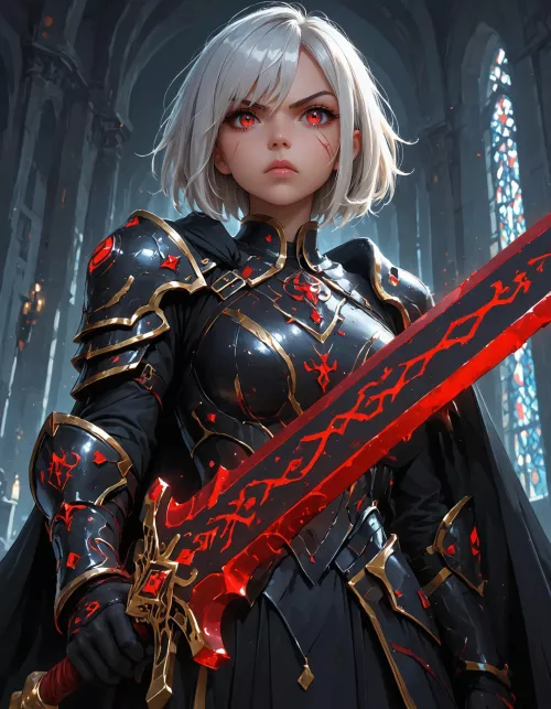 Eva • Vengeful Apostate --- Once a vibrant and devoted girl with big dreams now she is seeking revenge on those who wronged her including the very god she once prayed