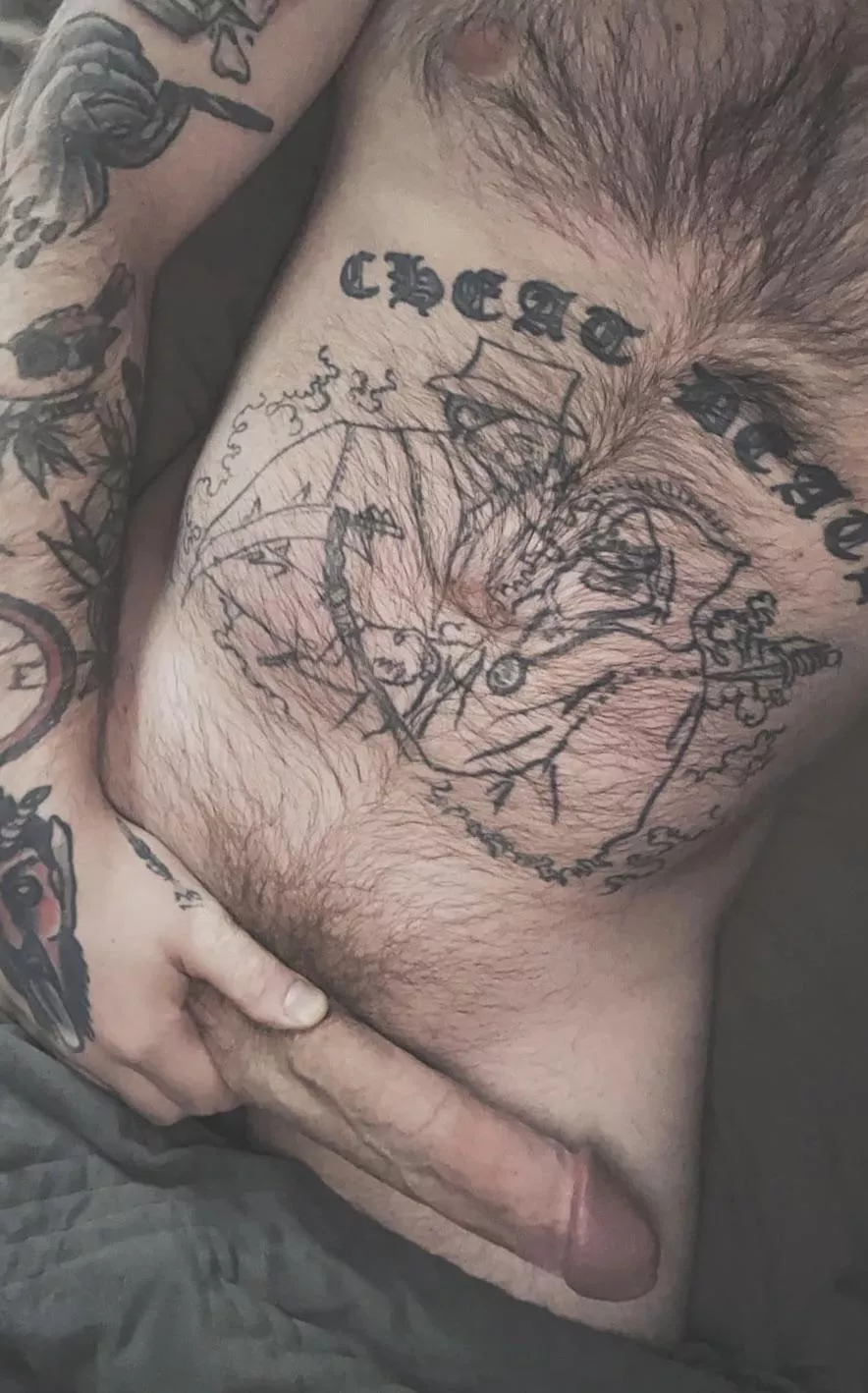 Goood morning, it’s a perfect day to stay in bed and play with each other until we’re both a mess, don’t you agree? 😇