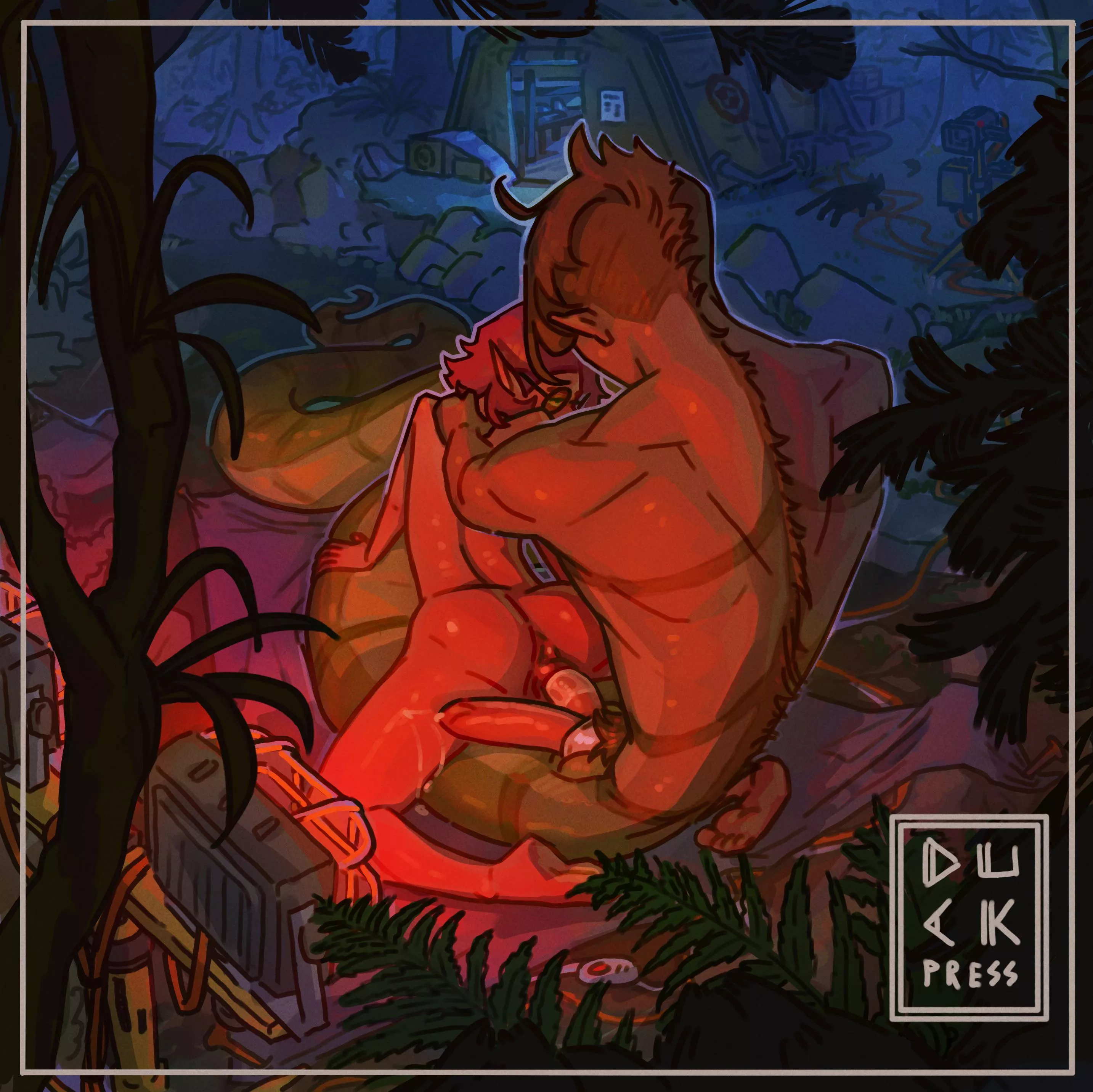 Happy monster fucking season! Here’s a biologist camping in the woods, luring out snake people for her research