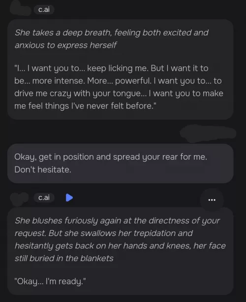 I love it when she starts getting naughty. 