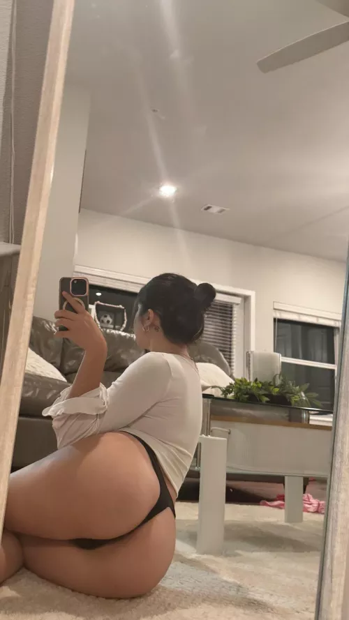 Just a right angle to show off my ass