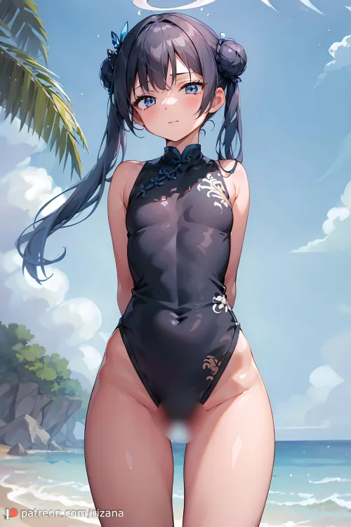 Kisaki at the beach~ (rizana) [Blue Archive]