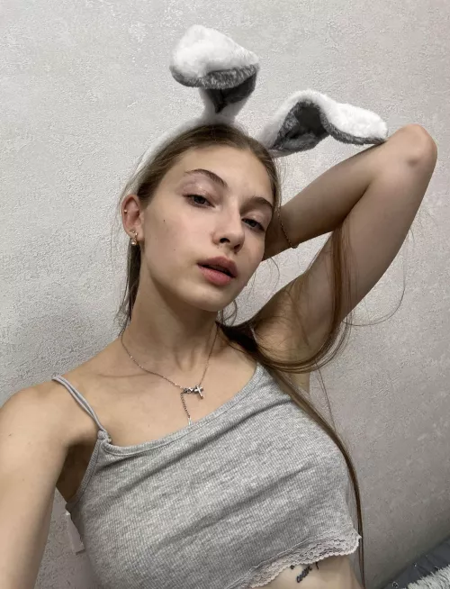 Little miniature bunny girl