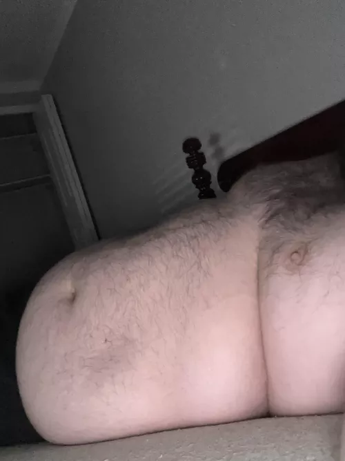 Miss having a woman jiggle my belly 