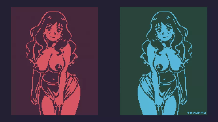 My most recent 1-bit girl. 4K renders in comments