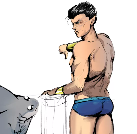 Namor and Jeff (art by me)