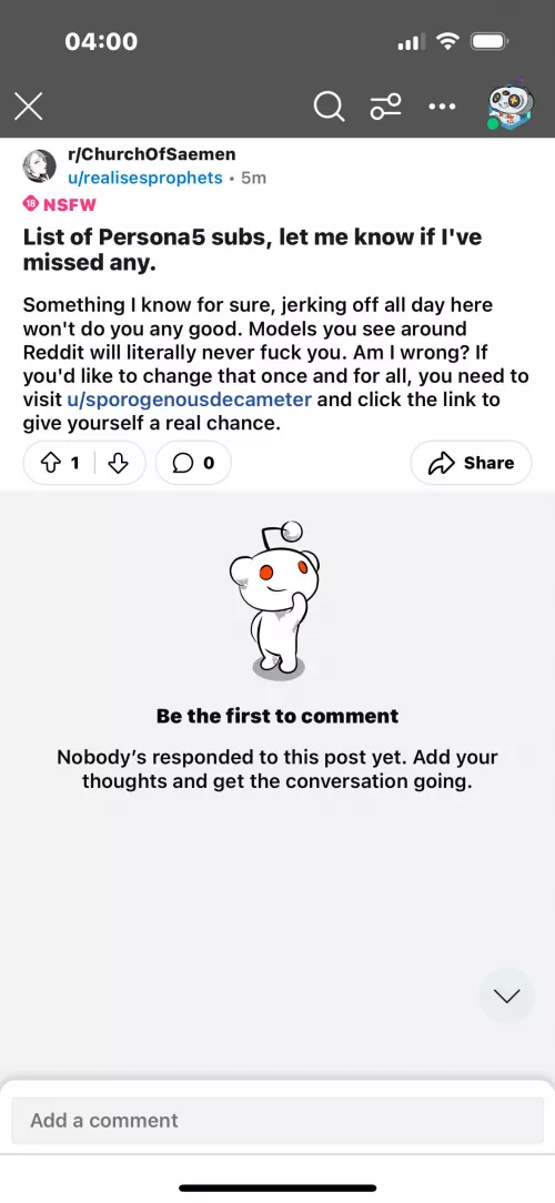 Please be on the lookout for this in other NSFW subreddits. 