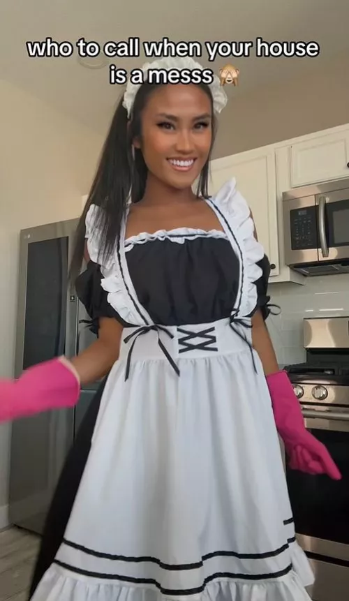 Since I'm free, I hope you haven't already hired a cleaning lady.