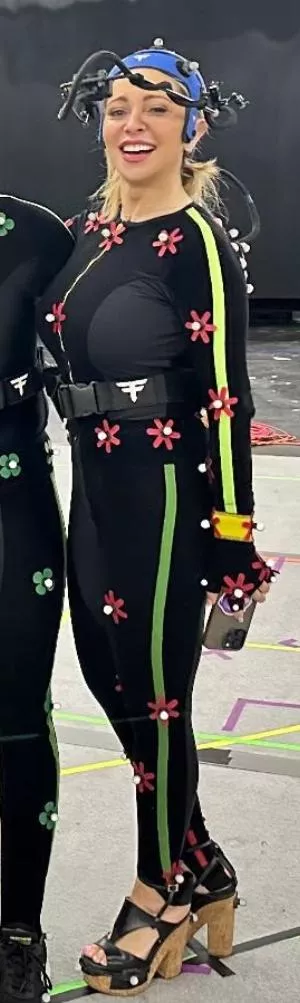 Tara doing mo-cap for Harley 