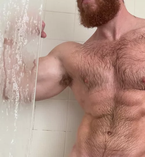 Wet an hairy biceps 