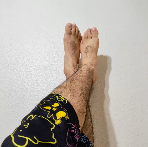 Would you let me rest my feet on your lap?