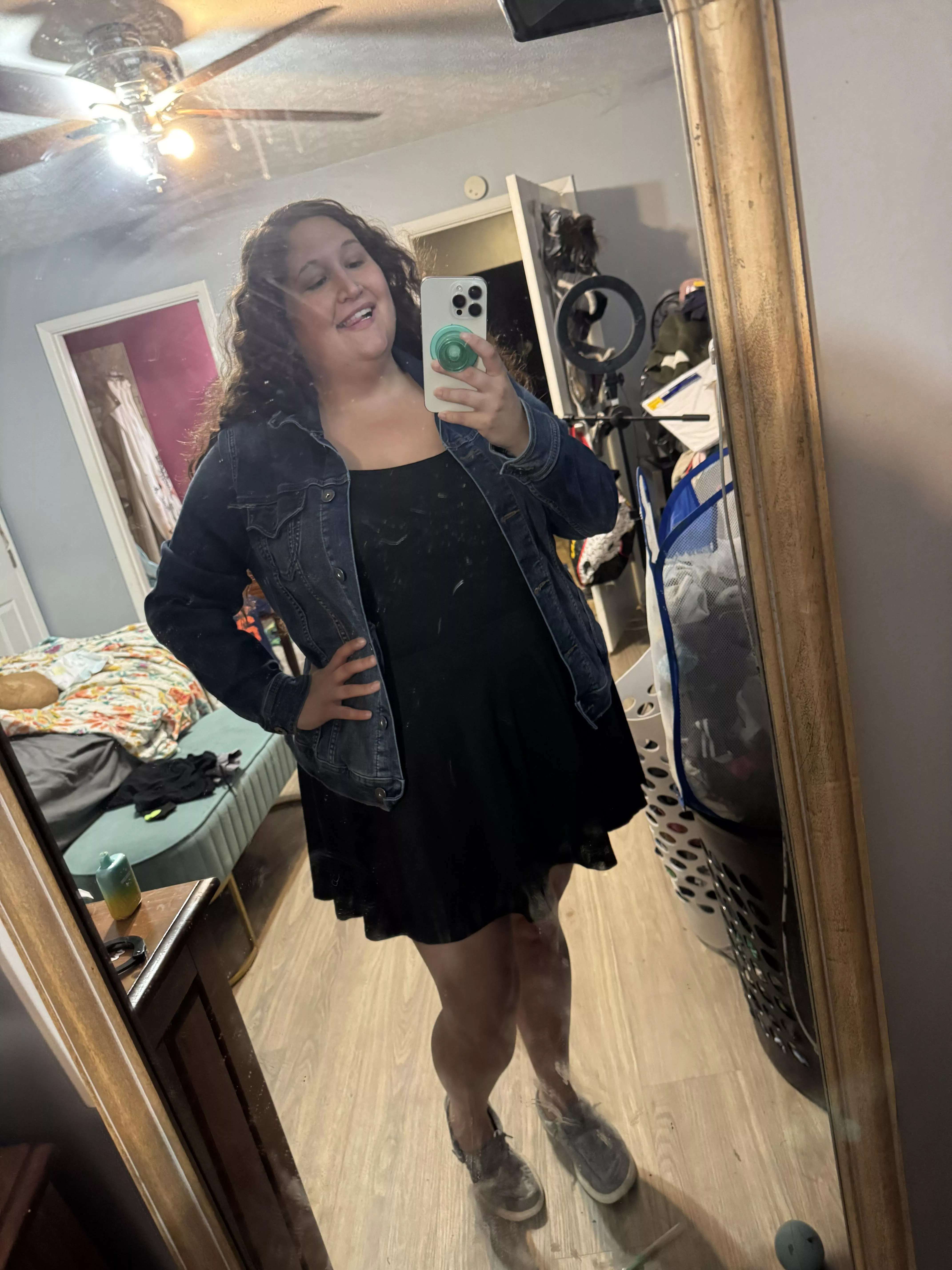 A rare picture of me with clothes on 😂