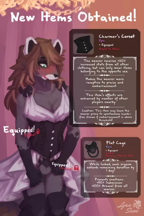 [Charmer's Corset] & [Flat Cage] (lynnsnowmew)