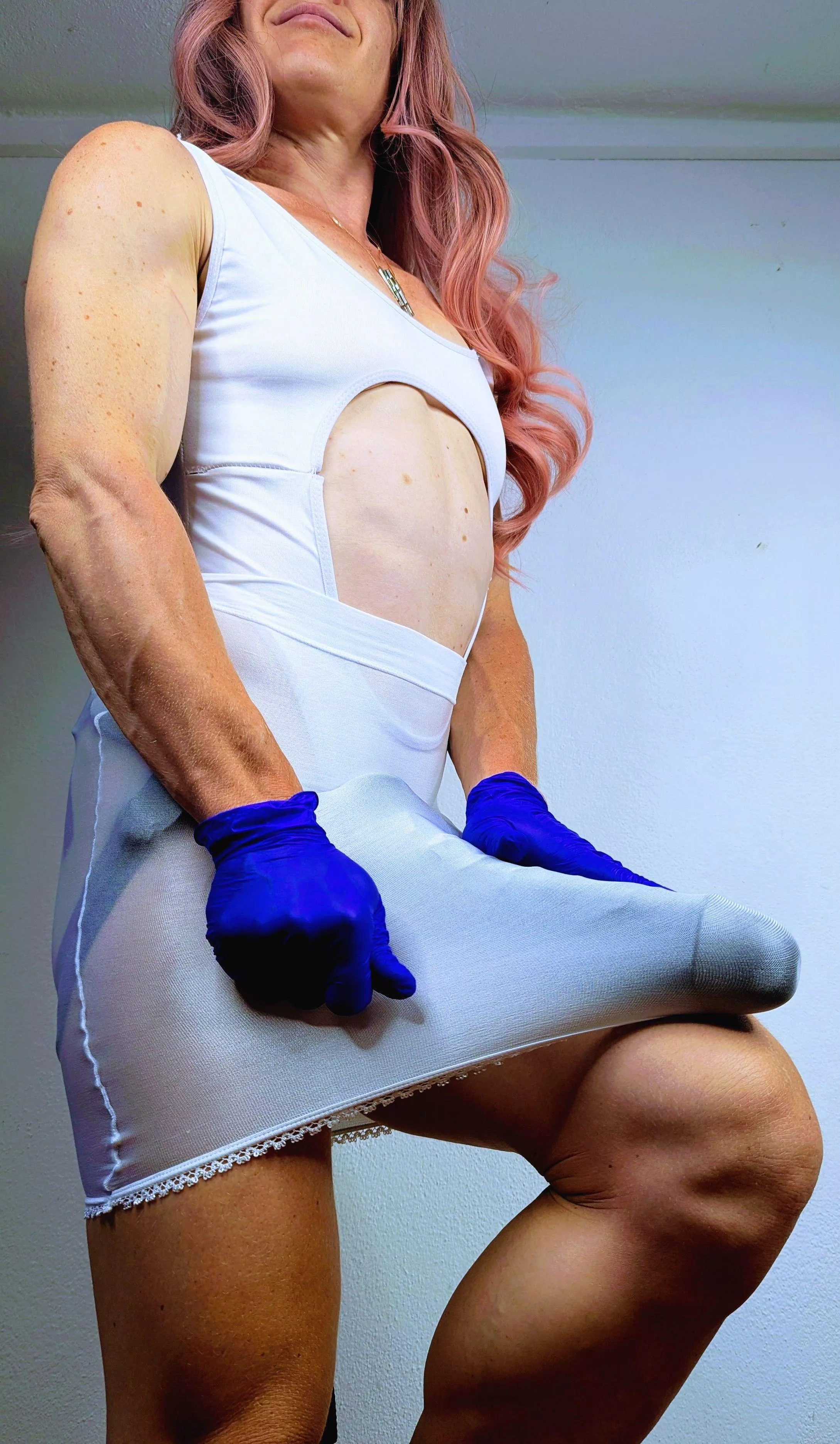 Don't be shy, just be a good boy and get on your knees