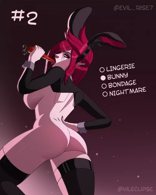 Goth Morgana Strip Challenge [2/4] (vileclipse)