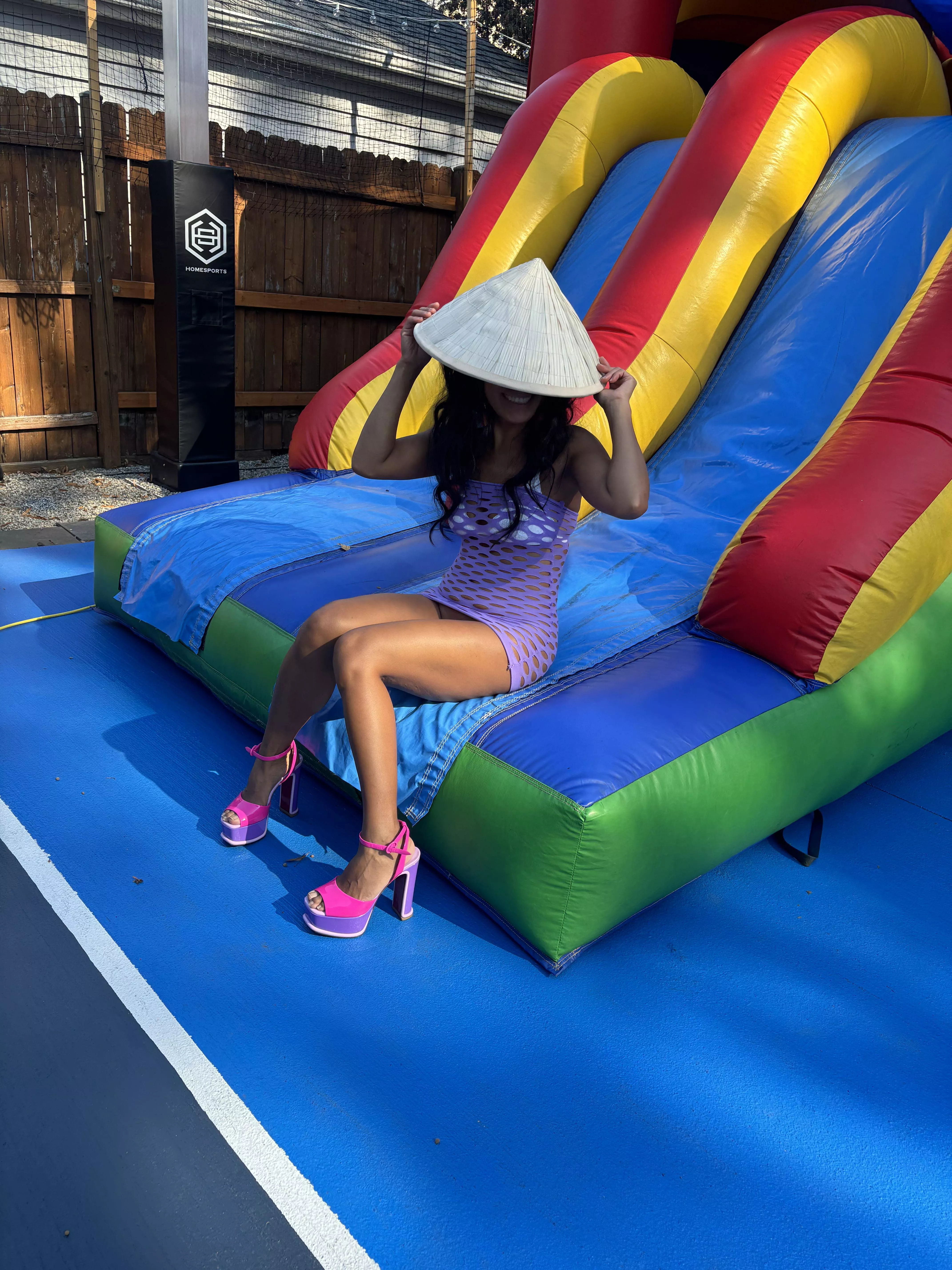 I got lured into a bounce house. It was a trap!