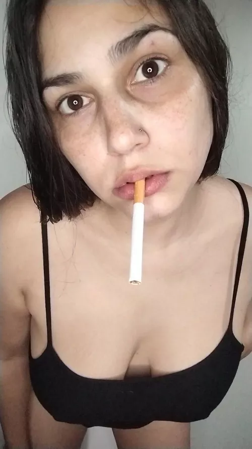 I light it and blow the smoke in your face? 🌬️🔥