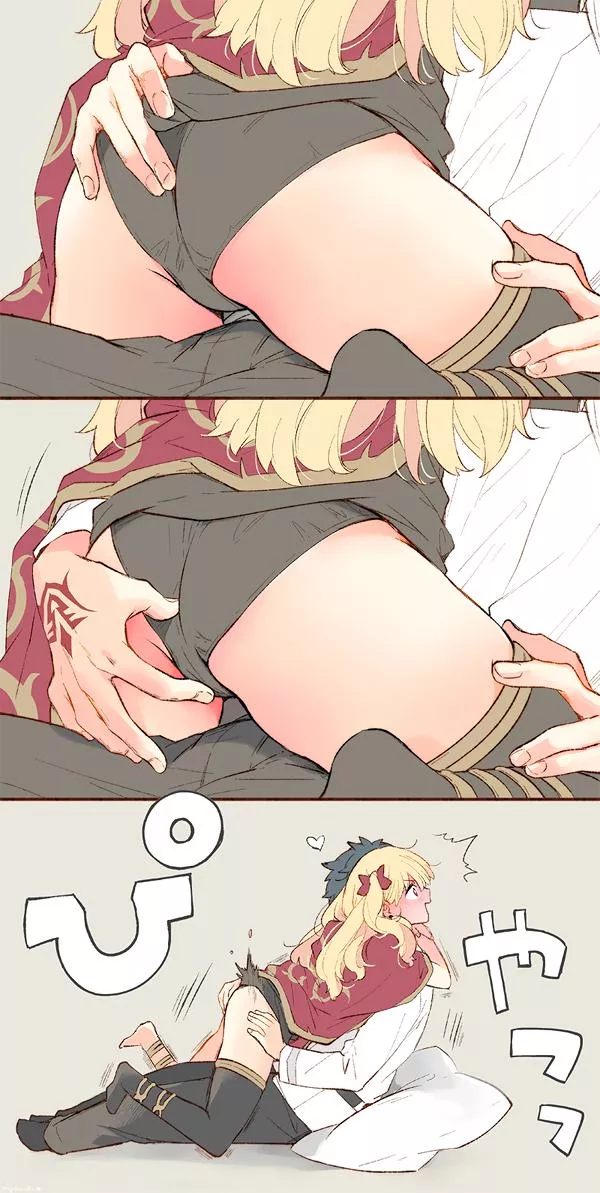 It's so hot to tease her with a simple touch