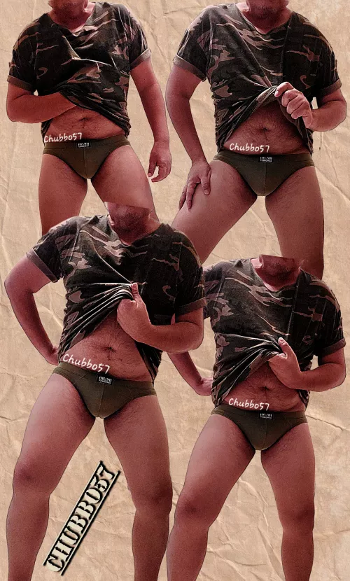 Just a dadbod in a camo top. 🫡🪖🎖️🥾💣