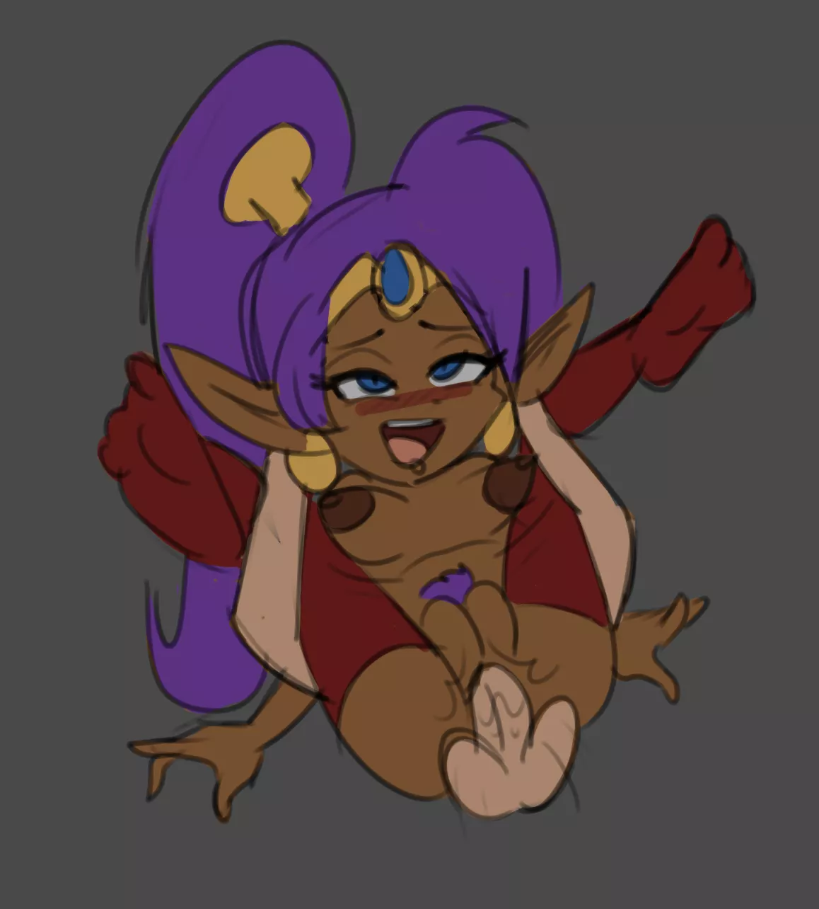 Shantae in Stockings Full Nelson! (Anonymous 4chan Artist)