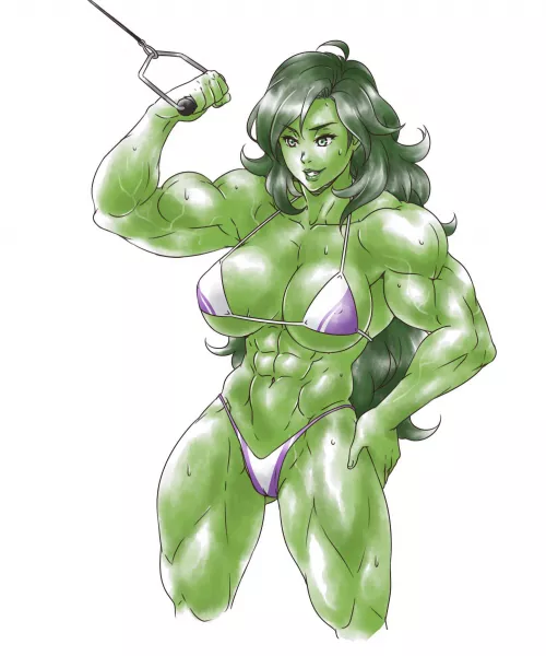 She-hulk hulking out [@IgnitionCrisis]