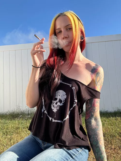 The shirt slides down more after each hit 