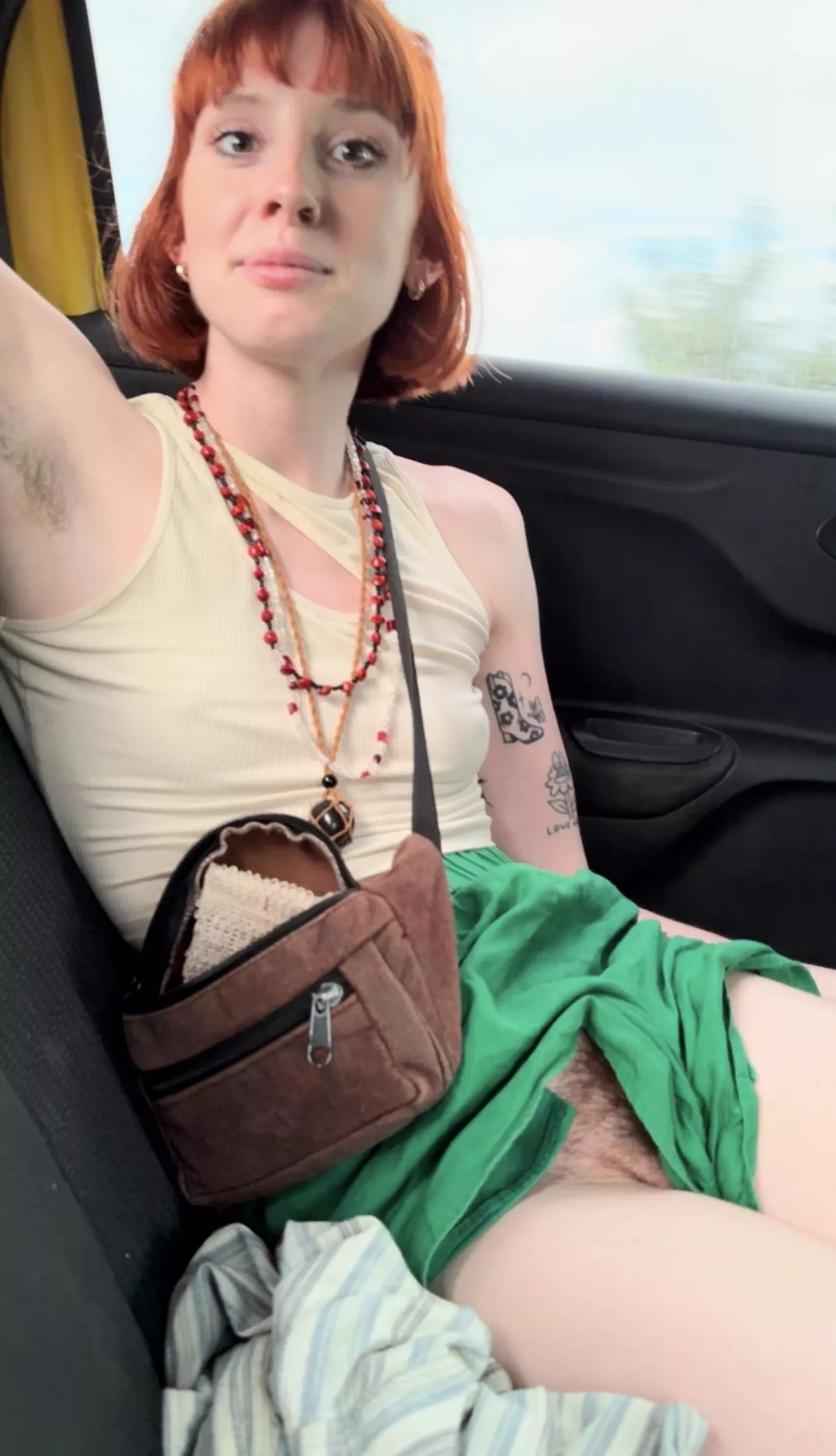 The whole reason I have hair is so I can flash it in the taxi 