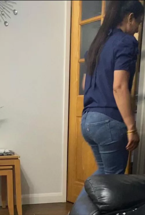 The wife loves showing off what she’s wearing underneath