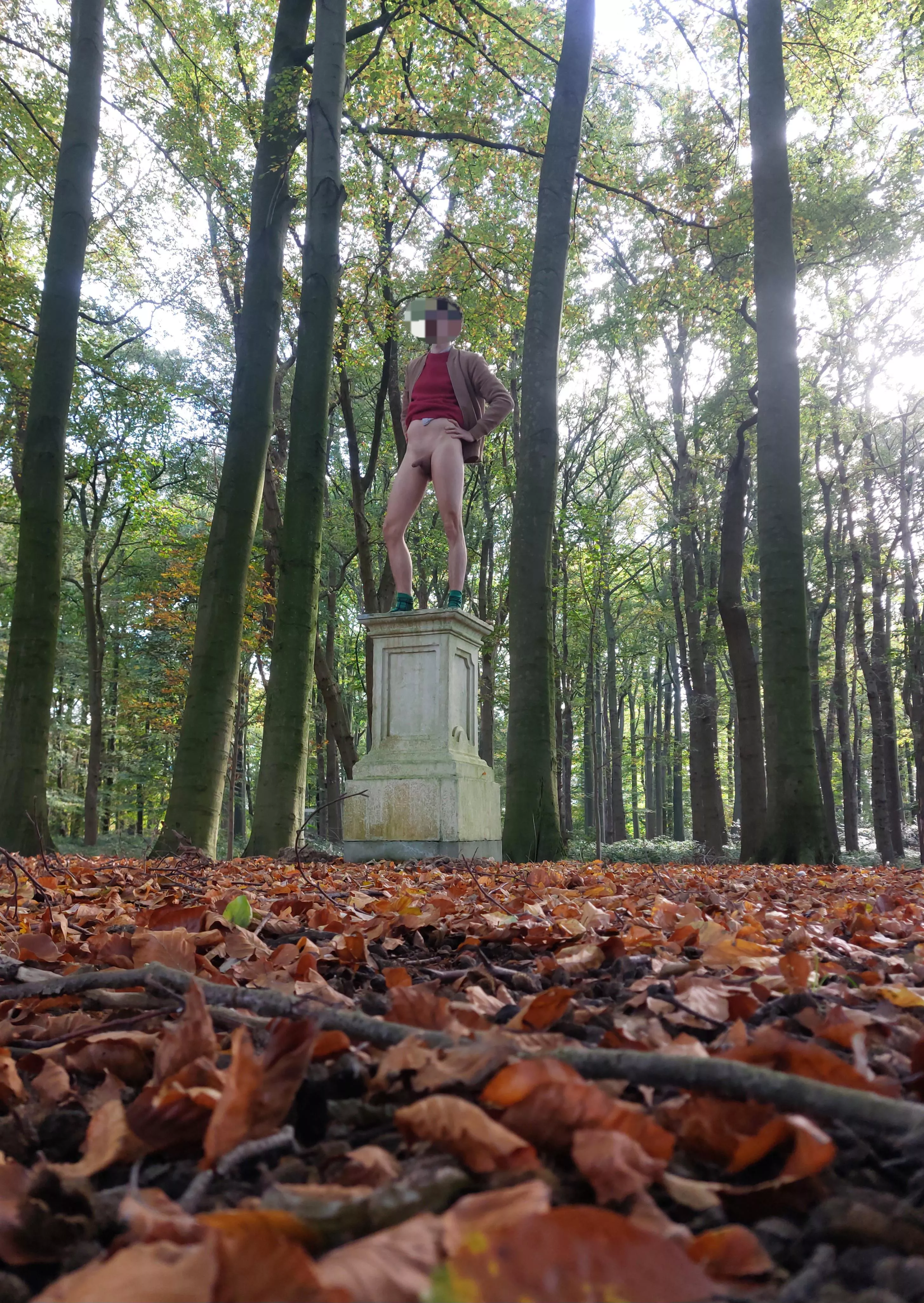 This pedestal was missing a statue.